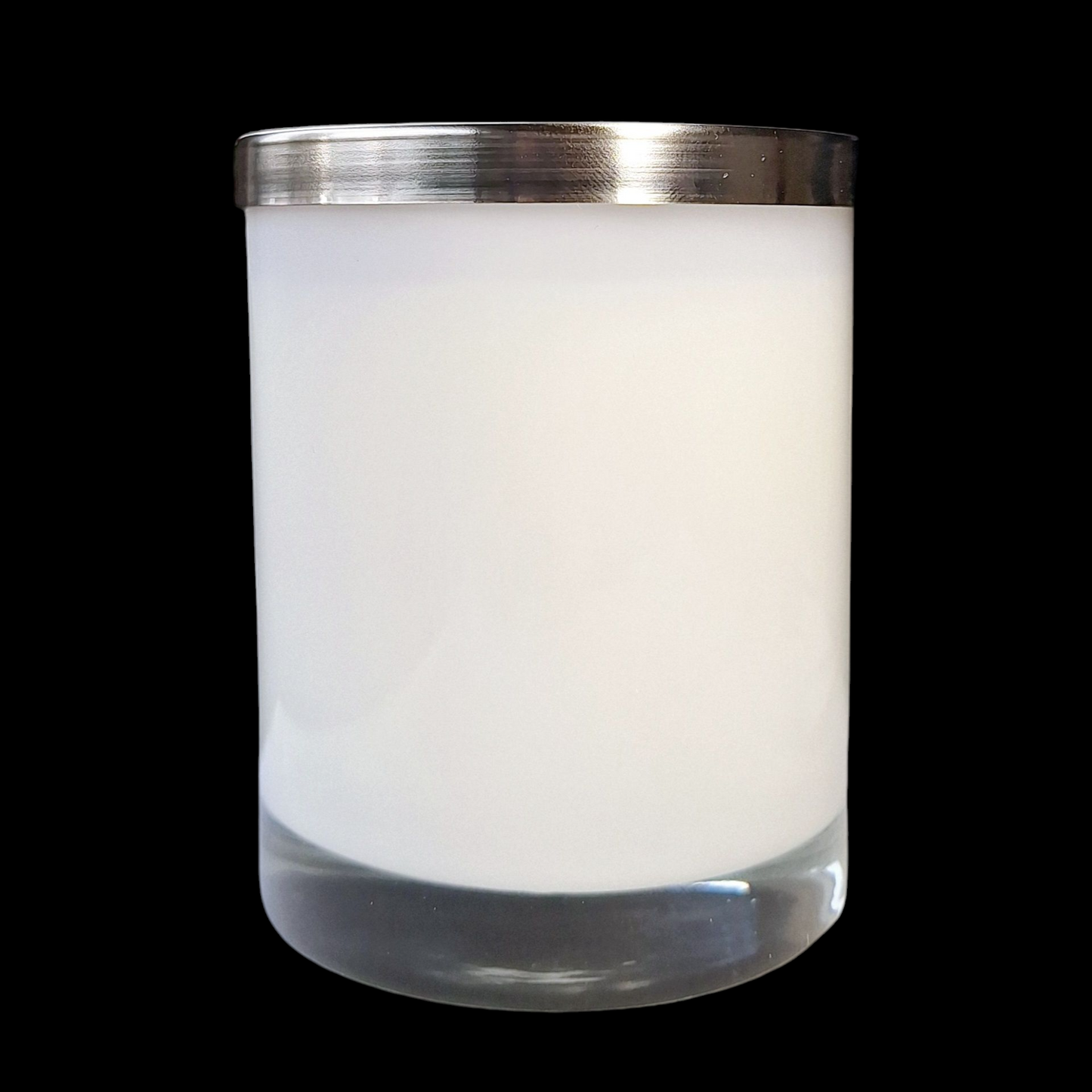 White Tumbler with Metal Lid